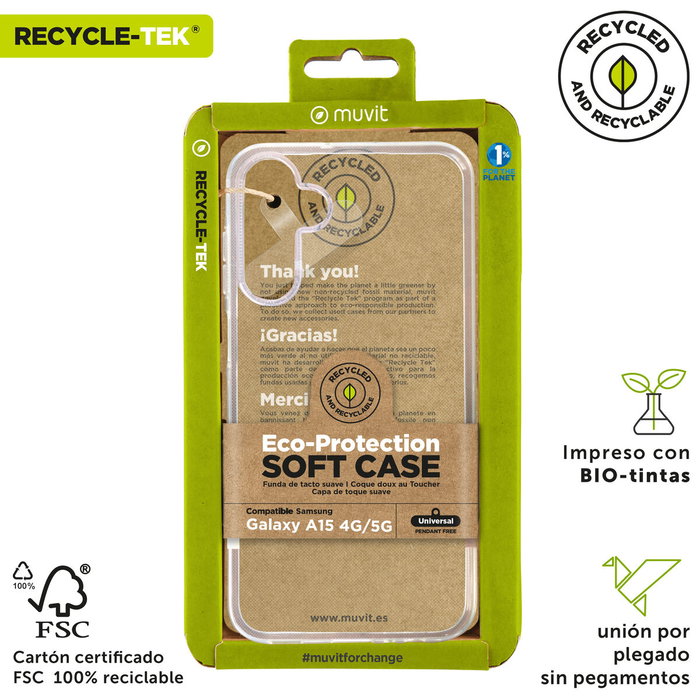 Protection pour téléphone portable Muvit for Change Galaxy A15 Samsung Galaxy A14 5G