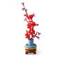 LEGO Creator Icons 10369 - Set de Construction Adulte Fleur de Prunier en Brique, avec Branche, Fleurs Rouges et Magenta, Pot Bleu Pastel et Socle Bois Décoratif