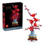 LEGO Creator Icons 10369 - Set de Construction Adulte Fleur de Prunier en Brique, avec Branche, Fleurs Rouges et Magenta, Pot Bleu Pastel et Socle Bois Décoratif