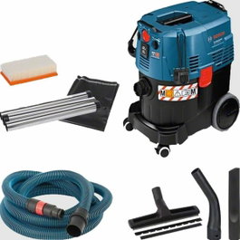 Bosch Professional GAS 35 M AFC - Aspirateur pour solide et liquide 35 L Bleu
