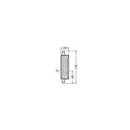 Ledvance/Osram Ampoule LED Spéciale R7s 18,2W 2452Lm 2700K