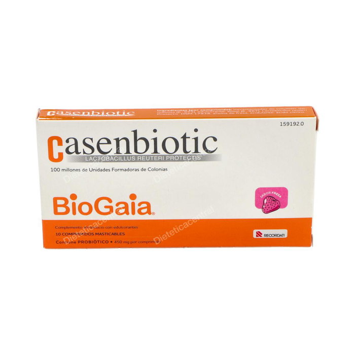 CASEN Casenbiotic Fraise 10 Comprimés à Mâcher CASEN Casenbiotic Fraise 10 Comprimés à Mâcher