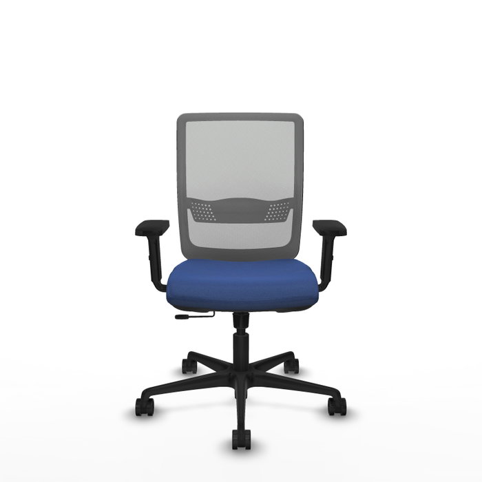 PIQUERAS Y CRESPO Chaise Haches Synchrone/Traslack, Bleu foncé et Gris