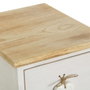 BigBuy Home Caisson à Tiroirs SWEET HEART Crème Naturel