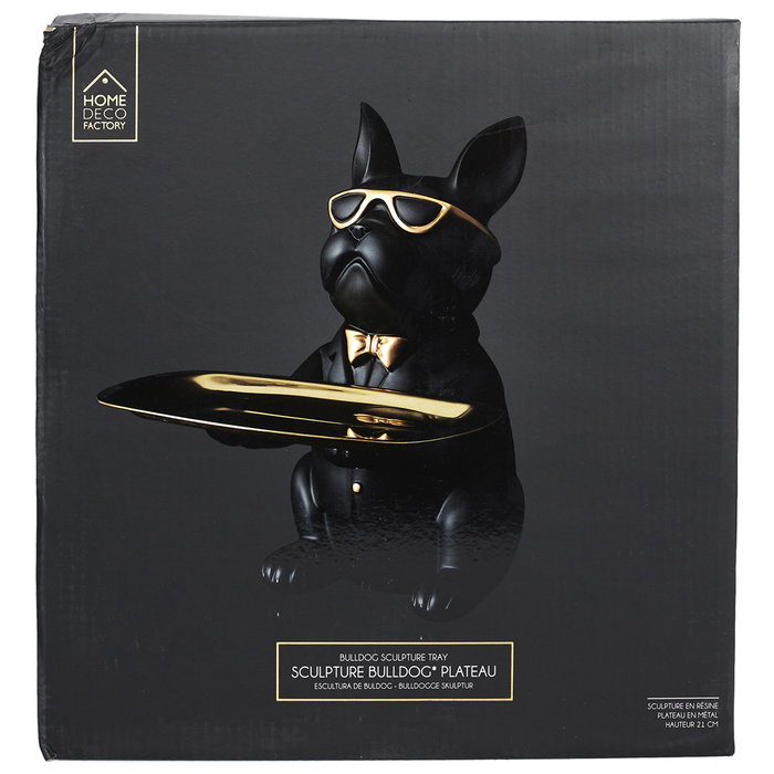 Home Deco Factory Vaciabolsillos Bulldog Negro