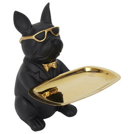 Home Deco Factory Vaciabolsillos Bulldog Negro