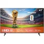 Hisense TV LED 43A6Q 43 Pouces (108 cm) 4K UHD 3840x2160 HDR10+ Smart TV WiFi avec 3x HDMI 2.1