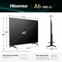 Hisense 43A6Q 4K Ultra HD LED 43 pouces (108 cm) Smart TV