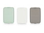 LEKNES Lot de boîtes de conservation 4 niveaux 750ml Assortiment 3 couleurs
