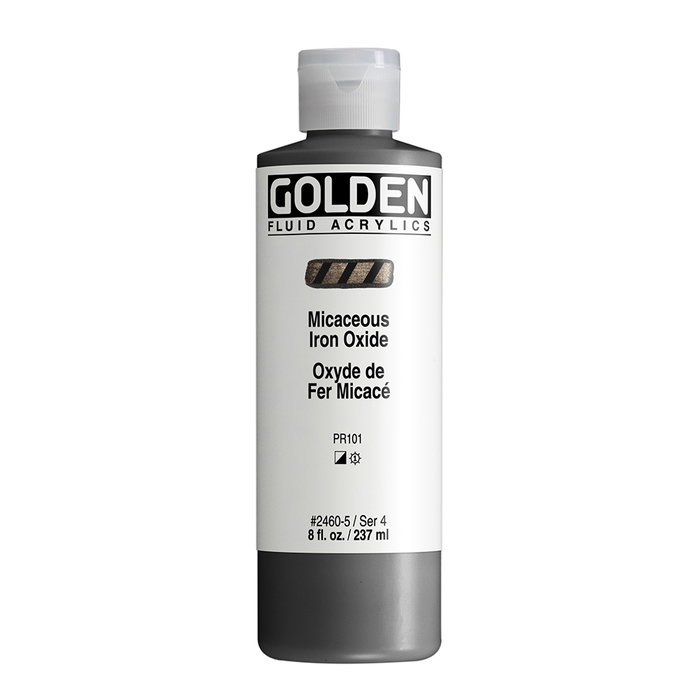 Golden Couleurs Acryliques Fluides Oxyde de Fer Micacé 237 ml Golden Couleurs Acryliques Fluides Oxyde de Fer Micacé 237 ml