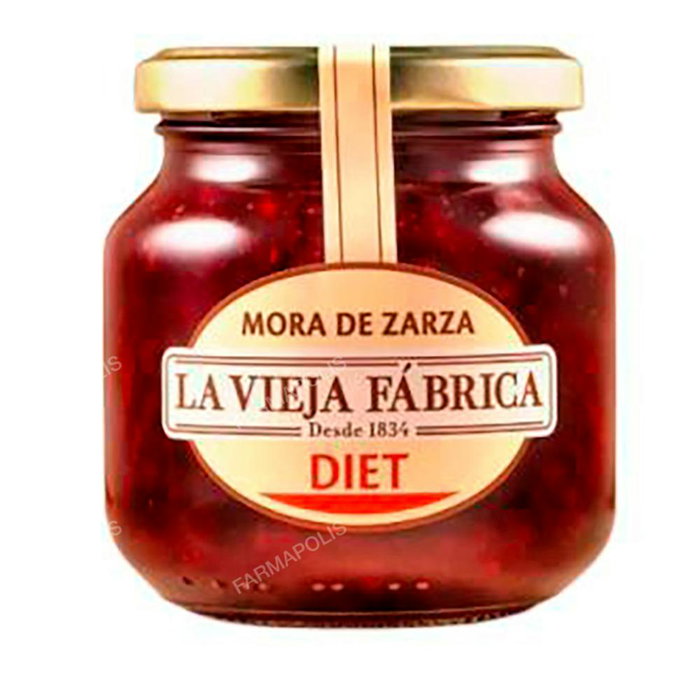 LA VIEJA FABRICA Mermelade de mûre Diet avec fructose 280 g LA VIEJA FABRICA Mermelade de mûre Diet avec fructose 280 g