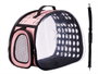 Mascow Transportin Transparente Rose Grande 43x33x4 cm (Set de 4)
