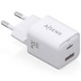 Chargeur mural Aisens ASCH-30W2P020-W Blanc Multicouleur 33 W