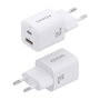 Chargeur mural Aisens ASCH-30W2P020-W Blanc Multicouleur 33 W