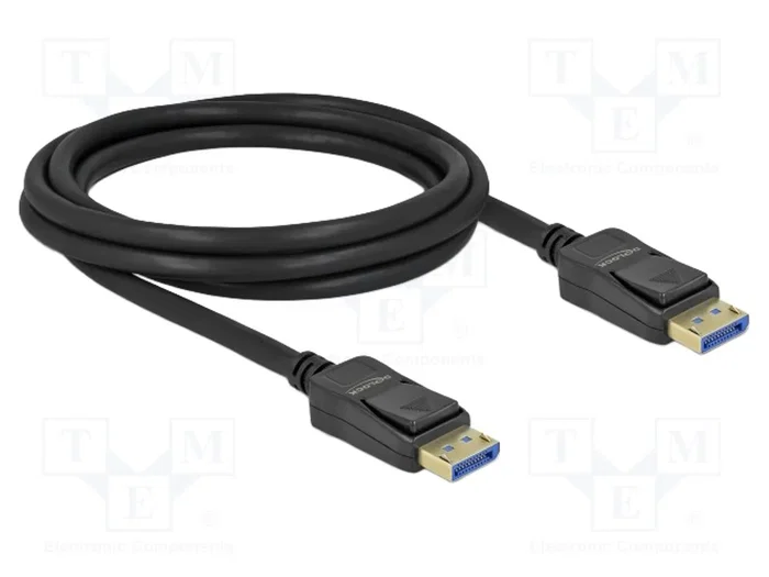 DELOCK Câble DisplayPort 2.0 - 2m - Noir DELOCK Câble DisplayPort 2.0 - 2m - Noir