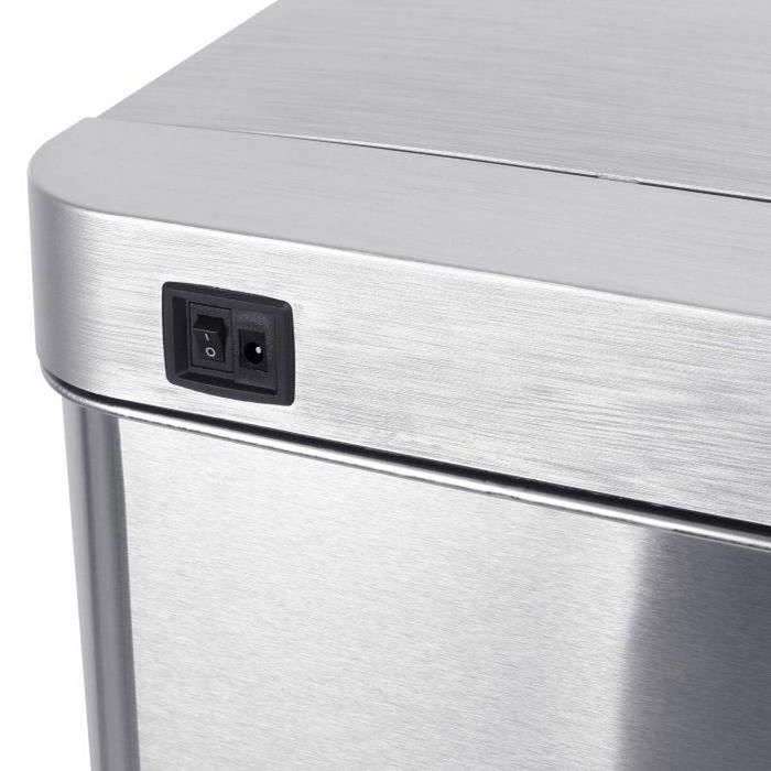 Kitchen Move Poubelle PARKSIDE 50 L Inox Brossé Kitchen Move Poubelle PARKSIDE 50 L Inox Brossé