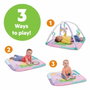 Bright Starts Tapis d'éveil Wild Wiggles Jungle Rose avec Arche