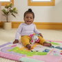 Bright Starts Tapis d'éveil Wild Wiggles Jungle Rose avec Arche