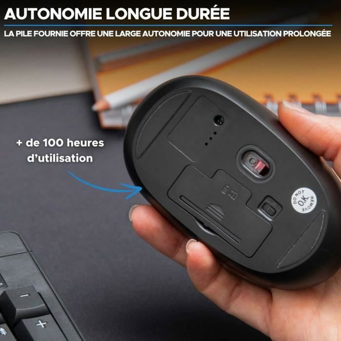 Bluestork Office 25 Souris sans fil Noir Bluestork Office 25 Souris sans fil Noir