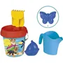 Smoby Seau de Plage Pat Patrouille - Seau 17 cm avec Tamis, Râteau, Pelle, Arrosoir et Moule à Sable, en Plastique Recyclé, Jeu de Plage pour Enfant à Partir de 18 Mois