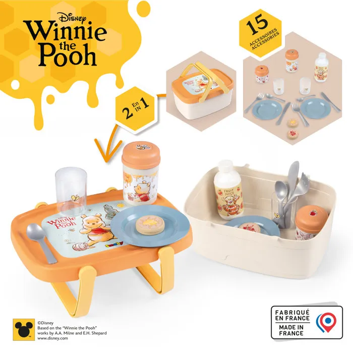 Smoby Winnie l'ourson - Panier Pique Nique 2en1 Smoby Winnie l'ourson - Panier Pique Nique 2en1