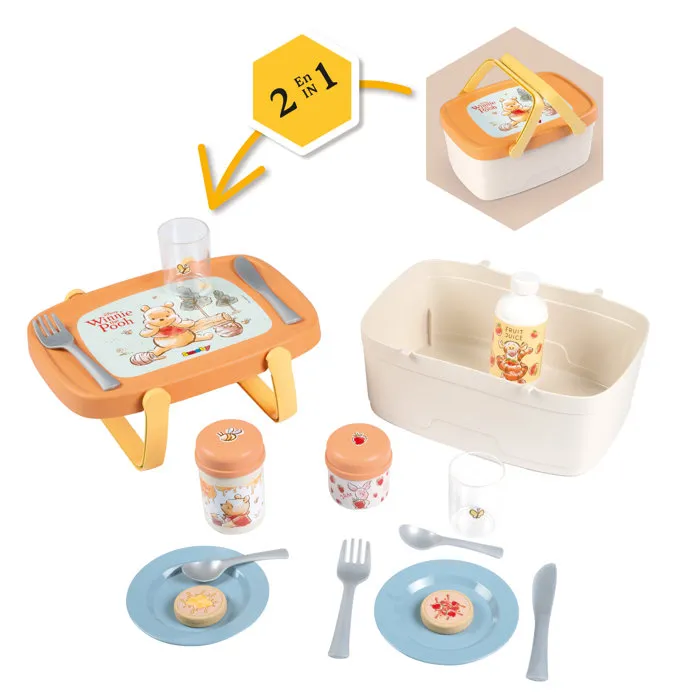 Smoby Winnie l'ourson - Panier Pique Nique 2en1 Smoby Winnie l'ourson - Panier Pique Nique 2en1