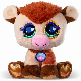 Bandai Littlest Pet Shop BF00666 - Peluche Vache - 25 cm - Personnage de dessin animé pour enfants - Univers Petshop