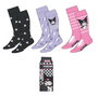 Cerdá - Pack de 3 paires de chaussettes Hello Kitty et Kuromi - Taille 36-43