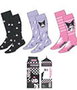 Cerdá Pack de 3 paires de chaussettes Hello Kitty et Kuromi, Taille 36-43