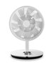 Duux DXCF13 Whisper Flex Ventilateur de bureau et sur pied silencieux Smart Blanc, 26 vitesses, commande smartphone, batterie portable 12h, 51-88 cm