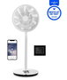 Duux DXCF13 Whisper Flex Ventilateur de bureau et sur pied silencieux Smart Blanc, 26 vitesses, commande smartphone, batterie portable 12h, 51-88 cm