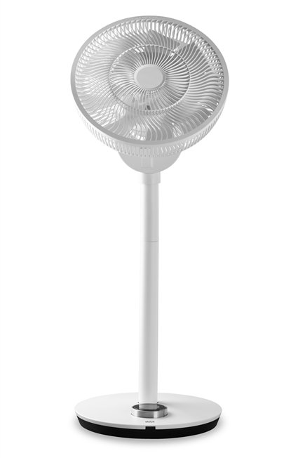 Duux DXCF13 Whisper Flex Ventilateur de bureau et sur pied silencieux Smart Blanc, 26 vitesses, commande smartphone, batterie portable 12h, 51-88 cm
