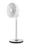 Duux DXCF13 Whisper Flex Ventilateur de bureau et sur pied silencieux Smart Blanc, 26 vitesses, commande smartphone, batterie portable 12h, 51-88 cm