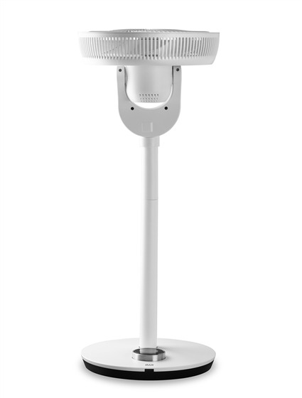 Duux DXCF13 Whisper Flex Ventilateur de bureau et sur pied silencieux Smart Blanc, 26 vitesses, commande smartphone, batterie portable 12h, 51-88 cm