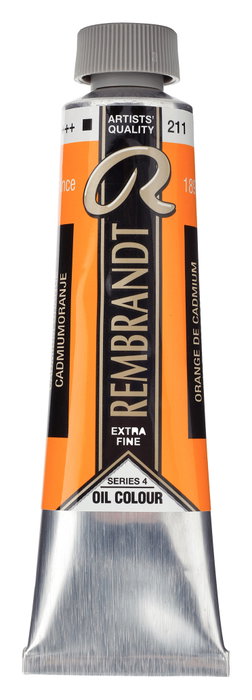 Rembrandt Peinture à l'huile Orange Cadmium 211 en tube de 40 ml Rembrandt Peinture à l'huile Orange Cadmium 211 en tube de 40 ml