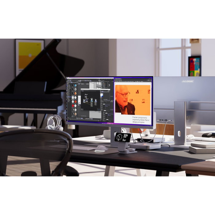 Alogic EDGE 40 Moniteur Ultra-large Space Gray 40 pouces UWQHD IPS 100 Hz USB-C Hub
