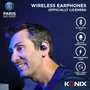 Konix PSG - Écouteurs sport intra-auriculaires sans fil, Bluetooth 5.3, autonomie 12h, portée 10m, haut-parleurs 16,2 mm, bleu