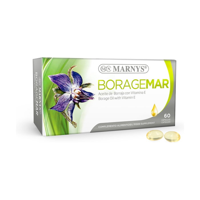 MARNYS Boragemar Huile de Bourrache 60 perles MARNYS Boragemar Huile de Bourrache 60 perles