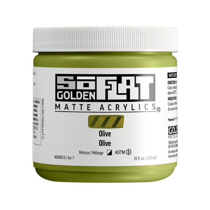 Golden SoFlat Acrylique Olive 473 ml Golden SoFlat Acrylique Olive 473 ml