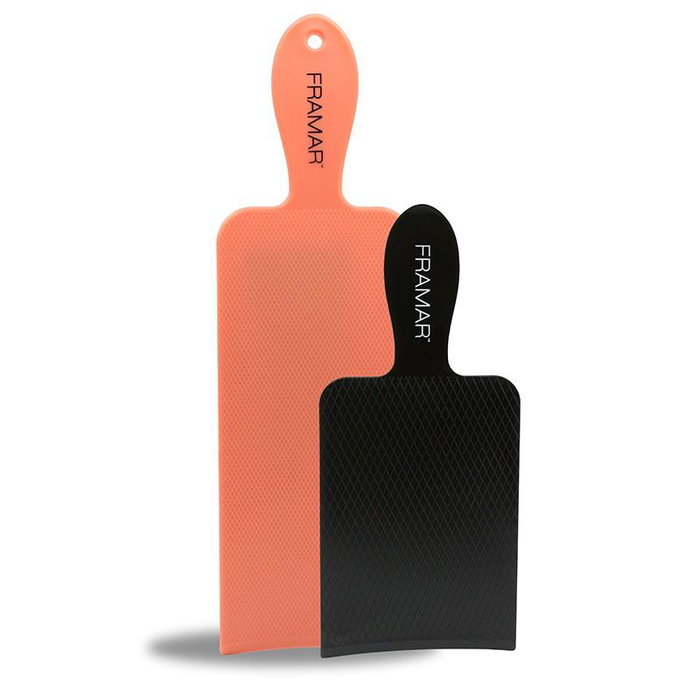 Framar Paddle Pack - Kit de 2 Peignes en Paddles pour Balayage et Aluminium, Surfaces 15 cm et 23,5 cm, Poignée Intégrée et Texture Diamant