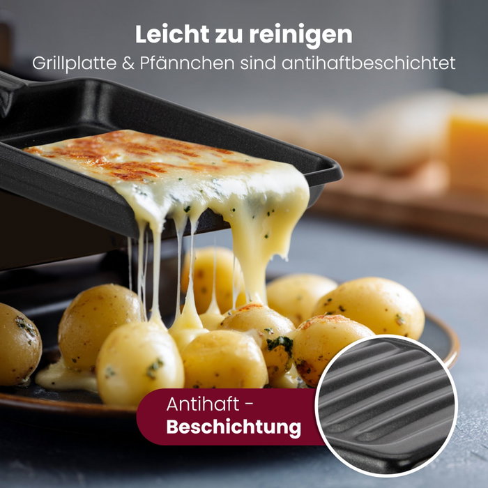 Proficook PC-RG 1324 Raclette-Grill en acier inoxydable Proficook PC-RG 1324 Raclette-Grill en acier inoxydable