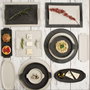 Quid Assiette à Pizza Mineral Gres 33 cm Céramique Texturée (6 Unités)