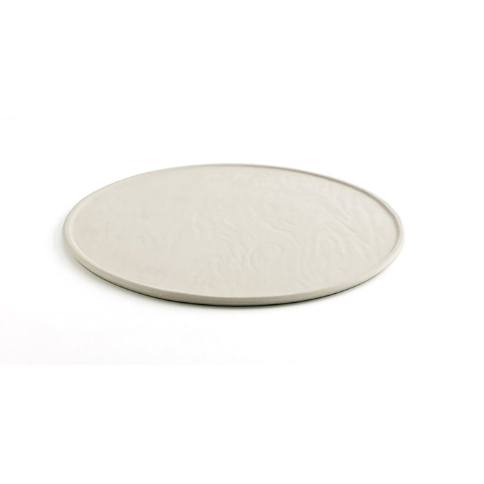 Quid Assiette à Pizza Mineral Gres 33 cm Céramique Texturée (6 Unités)
