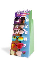 Aquarius Cosmetic Lunettes de soleil enfant Martinelia Expositor sans frais 36 unités 3 à 14 ans