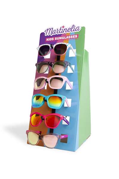 Aquarius Cosmetic Lunettes de soleil enfant Martinelia Expositor sans frais 36 unités 3 à 14 ans Aquarius Cosmetic Lunettes de soleil enfant Martinelia Expositor sans frais 36 unités 3 à 14 ans