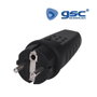 GSC Evolution Fiche bipolaire imperméable de gomme 4,8mm Noir