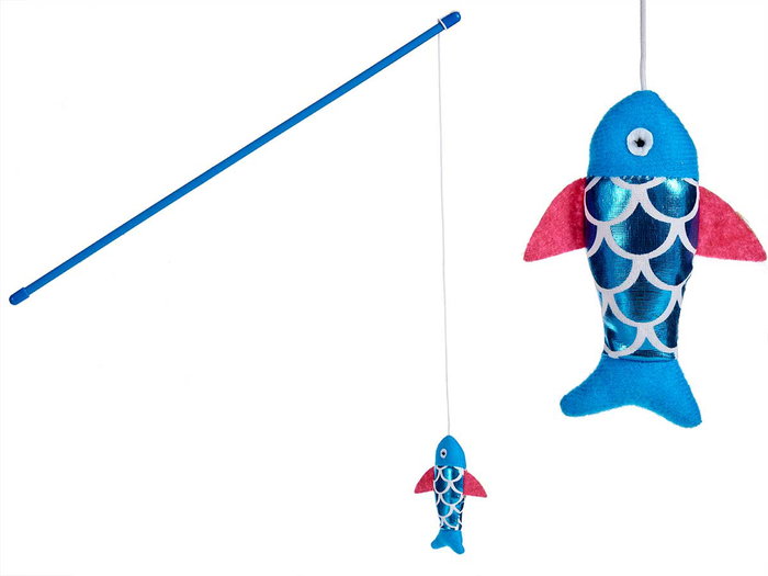 Mascow Bâton jouet pour chat avec poisson couleurs assorties 0.8x0.8x46 cm (Set de 36) Mascow Bâton jouet pour chat avec poisson couleurs assorties 0.8x0.8x46 cm (Set de 36)