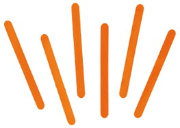 Innspiro Bâtonnets de polo en bois standard orange 114x10x2mm