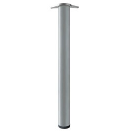 HERRAJES ALK Pata regulable Neiva pour table, Ø80, H870, Gris métal