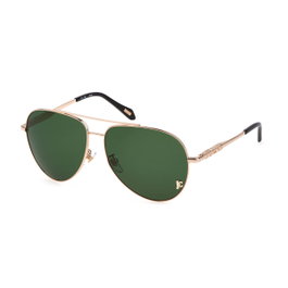 Just Cavalli SJC029-600349 Lunettes de soleil Vert et Doré